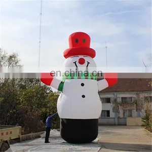 Hot-selling Giant Outdoor Christmas Decoration Snowman With LED Light Inflatable/Snowman thumbnail-1