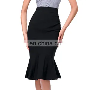 Kate Kasin Occident Women Fashion Office Lady Causal Mermaid Hips-Wrapped Pencil Skirt KK000241-1 thumbnail-1