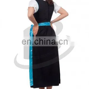 2017 Women Custom Cotton Polyester Trachten Long Dirndl Octoberfest Dirndl Austria (Traditional Garme (Oktoberfest Dirndls) thumbnail-3