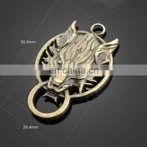 Wholesale Cute Animal Bird Sparrow Shape Pendant Alloy Pendant Jewelry Accessories thumbnail-3