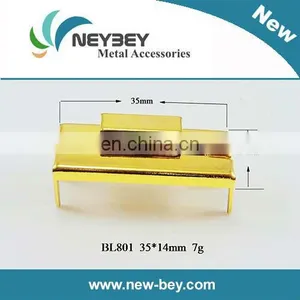 Gold Metal Pair Lock for Wooden Box by Factory Offer thumbnail-1