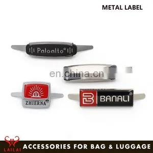 New Fashion Metal Accessories Custom Metal Logo Plate for Handbags thumbnail-4