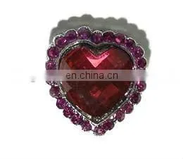 2013 Fashion Round Sparkly Color Rhinestone Heart Button thumbnail-1