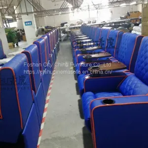 High End Commercial Vip Cinema Seating,theme Hall Movie Theater Sofa With Tray thumbnail-5
