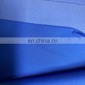 240T Pongee Fabric W/R Poly Diamond Ripstop With Milky PU Coated Polyester Windbreaker Jacket Fabric thumbnail-1