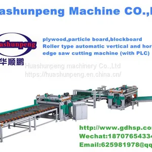 Roller Type Automatic Vertical and Horizontal Edge Saw Cutting Machine With PLC Custom thumbnail-1