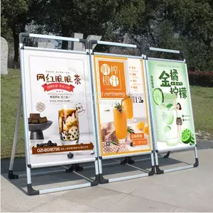 Aluminium Alloy Poster Stand Billboard Type A AD Stand Folding Display Stand thumbnail-2