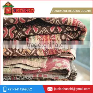 Indian Wholesale Handmade Bedding GUDARI Lot Handstiched Old Vintage Kantha Quilt thumbnail-1