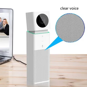 CIW Cube White 1080 USB LED Light Ring Touch Screen Camera Speaker Microphone All-in-One Conference Video Camera thumbnail-4
