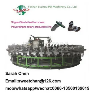 Sandals and Slippers Sole Making Machine Lady pu Shoe Production Machine thumbnail-2
