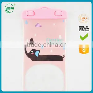 Hot Sale High Quality Carton Logo PVC Waterproof Bag for Cell Phone thumbnail-3