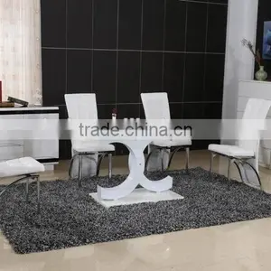 2014 Newest Modern Glass Dining Set 1+4 thumbnail-1