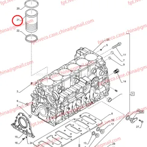 FPT IVECO CASE Cursor9 F2CFE614A*B041/F2CGE614F*V004 5802431166 Cylinder Liner 504305869 thumbnail-5