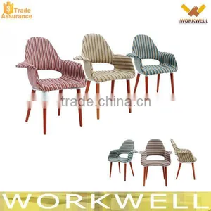 WorkWell Plastic Chair Colorful Fabric Plastic Chair Lounge Chair Kw-P41 thumbnail-1