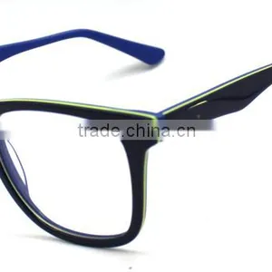 Acetate Spectacles Frames and Big Frame New Glasses and Women's Rhinestone Eyeglass Frames thumbnail-5