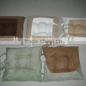 Reversible Suede Look Chair Pad thumbnail-1
