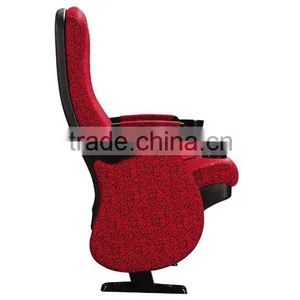 High Quality Theater Seating Cinema Seat Fabric Folding Chair With Cup Holder HJ95D-E thumbnail-4