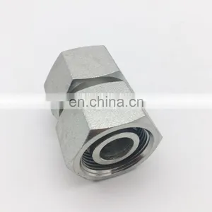 JIC Swivel Adapter Double Ferrule Connector Original Hydraulic Tee Hose Connector Pipe Fitting thumbnail-4