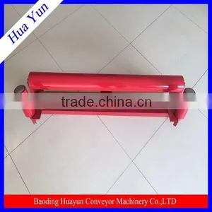 Standard Belt Conveyor Idler Roller Steel Conveyor Plain Roller Frame thumbnail-1