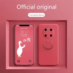Mobile Phone Case Pack Liquid Silicone Bracket Ring Mate30 PRO All Inclusive Lens For Nova8 P50 40 30 thumbnail-4