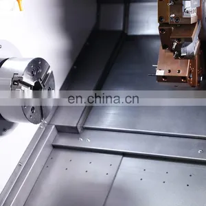 Dual Spindle SWL450S/650 35-degree CNC Turning Center Slant Bed Lathe Machine From China thumbnail-3