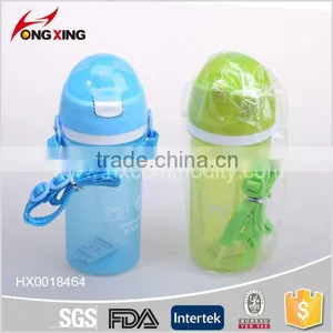 500ml Hot Sale Cylindrical Shape Water Bottles With a Straw thumbnail-1