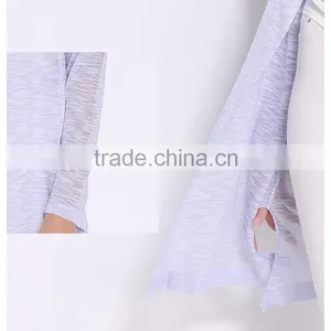 Hot Selling Summer Lady Cotton Knit Shirt Cardigan Shawl Breathable Sun Protection Clothing thumbnail-3