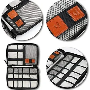 Travel Cable Organizer Bag Double Layer Waterproof Portable Electronic Accessories Organizer thumbnail-2