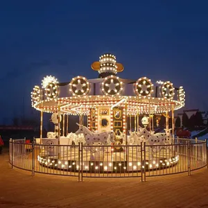 For Kids Pour La Seregraphique Rotating Horse Shopping Mall Upper Drive Carousel Rides thumbnail-1