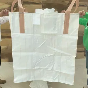 Sand 500kg 1000kg 1500kg Plastic Woven Big Jumbo FIBC Beige Bag thumbnail-1