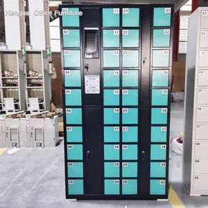 Advanced Digital Locker Cabinet Touch Screen Interface 42 Door Hospital Healthcare Facility Patient Belongings Storage Solution thumbnail-4