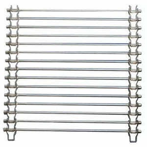 Stainless Steel Ladder Conveyor Belt Chain Link Edge/S Edge Heat Resistant Woven Mesh for Bending/Welding/Cutting thumbnail-4
