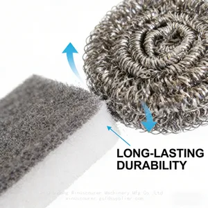 Durable Steel Wire Ball Scrubber for Dish Pot Pan Cleaning thumbnail-5