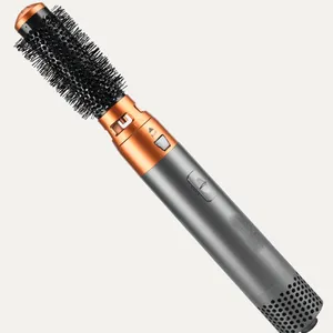 Five in One Hot Air Comb Electric Curling Iron/dry Wet Dual-purpose Automatic Hair Straightening Comb/hair Dryer（Wechat:13510231336） thumbnail-2