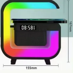 Portable Rechargeable Speaker, Wireless Bluetooth Speaker, Mobile Wireless Charging Speaker, Multifunctional Speaker, Colorful Night Light thumbnail-4