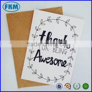 Thanks for Being Awesome- Blank A6 Card With Envelope- Thank You Card- Hand Lettering thumbnail-1