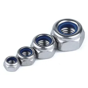 High Quality Carbon Steel DIN 985 Hex Nylon Insert Lock Nut thumbnail-5