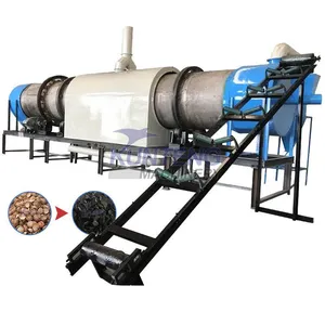 Cow Dung Continuous Carbonization Furnace High Temperature Biomass Wood Chaff Charcoal Powder Machine EPC thumbnail-1