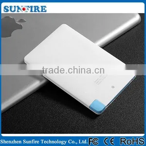 Factory Supply Promotional Gift 2500mAh Ultra Thin Credit Card Power Bank thumbnail-2