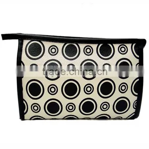 PU Leather Contents Cases Pouch Toiletry Zipper Pen Case Cosmetic Bag Bags for Sale thumbnail-1