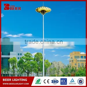 Factory Price Hot-dip Galvanized Steel Q235 High Mast Lighting Pole Solar Bright Outdoor Light thumbnail-1