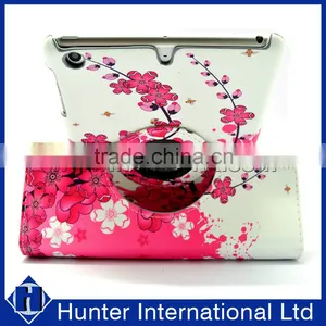 Pink Flower Rotating Tablet Case For IPad Mini 4 thumbnail-2