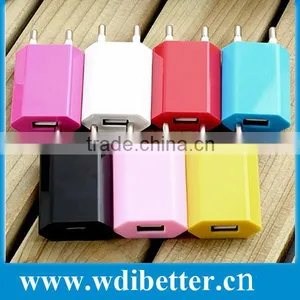 EU USB Wall Charger USB EU Plug Charger For Iphone 5/5SC thumbnail-1