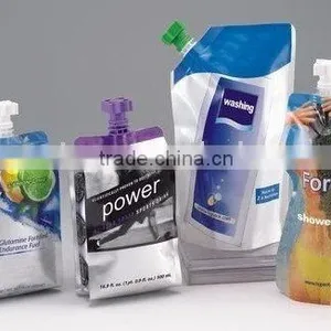 Aluminum Foil Standing Liquid Fruit Juice Packaging Bag/ Spout Pouch for Fruit Juice thumbnail-3