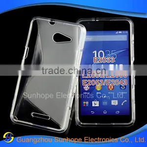 2015 Wave Pattern Design Tpu Covers for Xperia E4g E2003 E2006 E2053 E2043 thumbnail-3