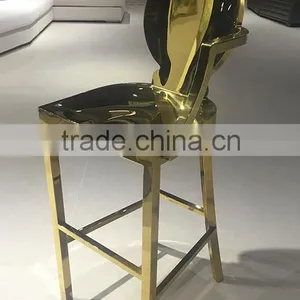Modern Royal Gold Plated High Bar Chairs thumbnail-2