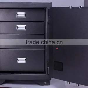 Fingerprint Fire Resistant and Fireproof Safe Box With Drawers for Office and Bank Use thumbnail-3