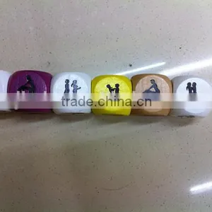 Different Colored Sex Erotic Wood Dice thumbnail-1