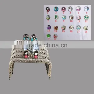 8.5CM Round Girl Kiss Lock Coin Frame DIY Scew in Coin Purse Frame thumbnail-1
