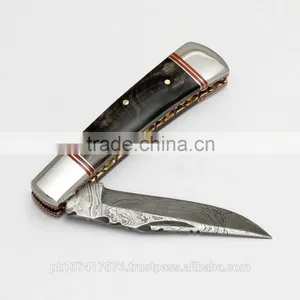 Damascus Folding Knife thumbnail-3